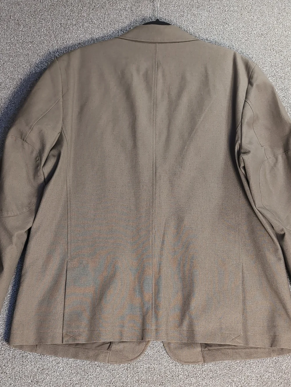 L.L. Bean Canvas Sport Coat Size 44 Short In Earth Brown Cotton - Elbow Pads